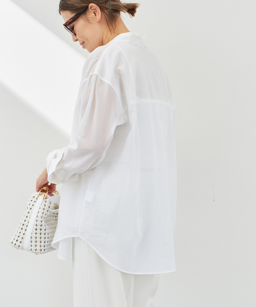 Deuxieme Classe(ドゥーズィエムクラス)の「*Minimal Sheer シャツ(シャツ/ブラウス・レディース・ホワイト・FREE)」の11枚目の写真