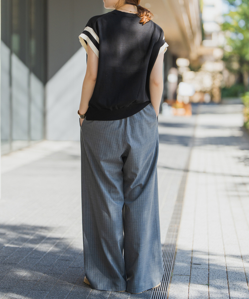 ⭐︎新品⭐︎Spick and Span アルファベットジャガードフレンチトップス セール】アルファベットジャガードフレンチニット（ニット