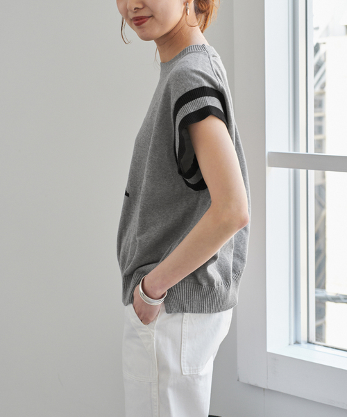 Spick & Span（スピックアンドスパン）の「アルファベットジャガードフレンチニット（ニット/セーター・レディース・グレー/ブラック・FREE）」の19枚目の写真