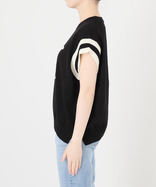 Spick & Span（スピックアンドスパン）の「アルファベットジャガードフレンチニット（ニット/セーター・レディース・グレー/ブラック・FREE）」の14枚目の写真