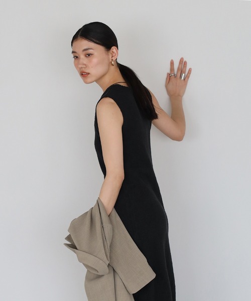 ENC(エンク)の「sleeveless summer knit one piece / ノースリサマーニットワンピース(ワンピース・レディース・アイボリー/ブラック/ダークブラウン・FREE)」の20枚目の写真