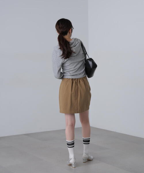 FREE'S MART（フリーズマート）の「◆フィットジップパーカー（パーカー・レディース・グレー/ホワイト/グリーン・FREE）」の9枚目の写真