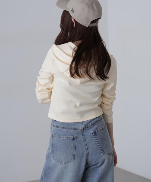 FREE'S MART（フリーズマート）の「◆フィットジップパーカー（パーカー・レディース・グレー/ホワイト/グリーン・FREE）」の21枚目の写真