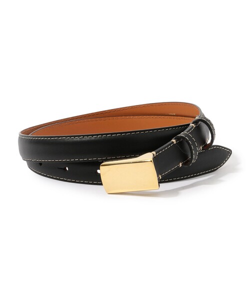 【新品】MAISON BOINET / カーフレザーベルト 28mm（ブラック） MAISON BOINET / カーフレザーベルト 28mm（ベルト）｜MAISON
