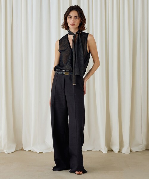 MAISON BOINET（メゾンボワネ）の「MAISON BOINET　ゴールドバックルベルト（ベルト・レディース・ブラック・FREE）」の2枚目の写真