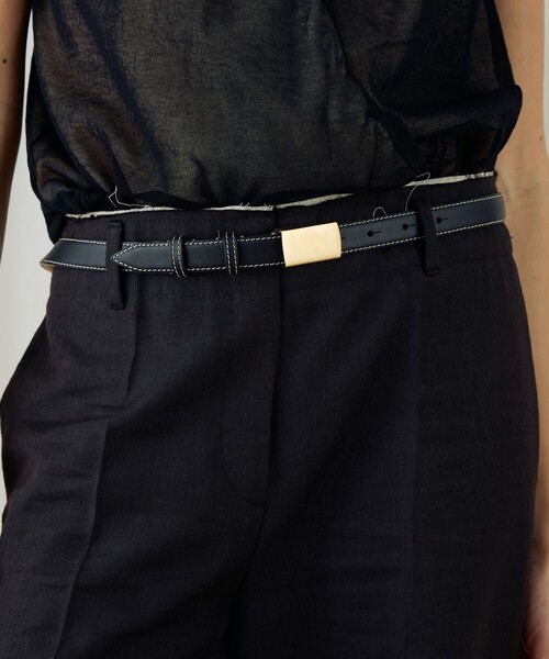 MAISON BOINET（メゾンボワネ）の「MAISON BOINET　ゴールドバックルベルト（ベルト・レディース・ブラック・FREE）」の3枚目の写真