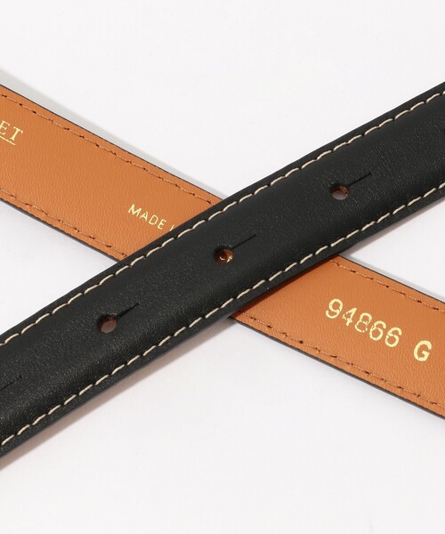 MAISON BOINET（メゾンボワネ）の「MAISON BOINET　ゴールドバックルベルト（ベルト・レディース・ブラック・FREE）」の5枚目の写真