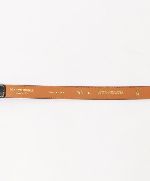 MAISON BOINET（メゾンボワネ）の「MAISON BOINET　ゴールドバックルベルト（ベルト・レディース・ブラック・FREE）」の6枚目の写真