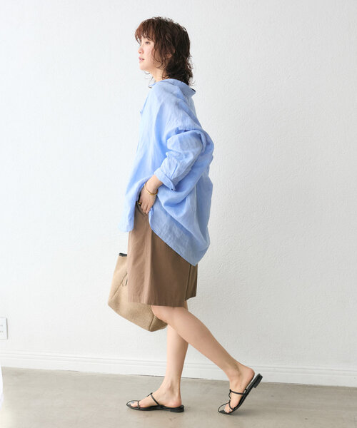 RIVE DROITE（リヴドロワ）の「【大人が穿きやすい】ハーフパンツ（その他パンツ・レディース・ブラック/ブラウン・36/38）」の9枚目の写真