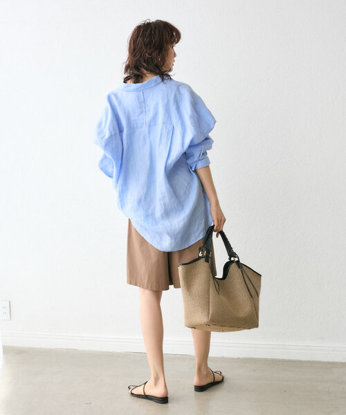 RIVE DROITE（リヴドロワ）の「【大人が穿きやすい】ハーフパンツ（その他パンツ・レディース・ブラック/ブラウン・36/38）」の10枚目の写真