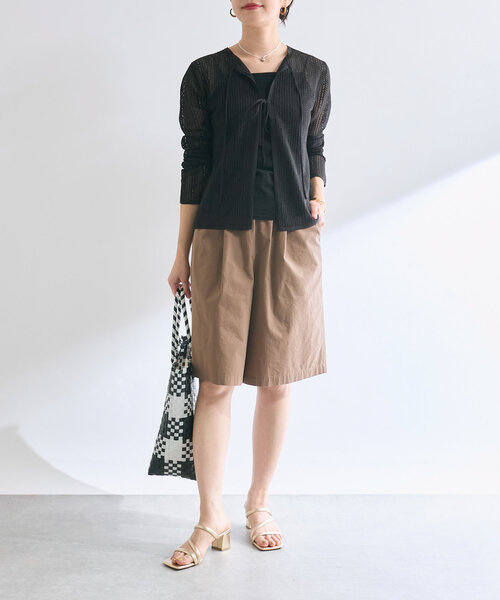 RIVE DROITE（リヴドロワ）の「【大人が穿きやすい】ハーフパンツ（その他パンツ・レディース・ブラック/ブラウン・36/38）」の20枚目の写真