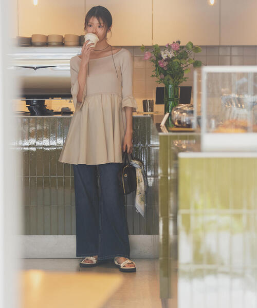美品　TO BE CHIC ペプラム　ブルゾン　リモンタ L｜ブルゾン｜TO BE CHIC(トゥー ビー シック)｜阪急百貨店公式