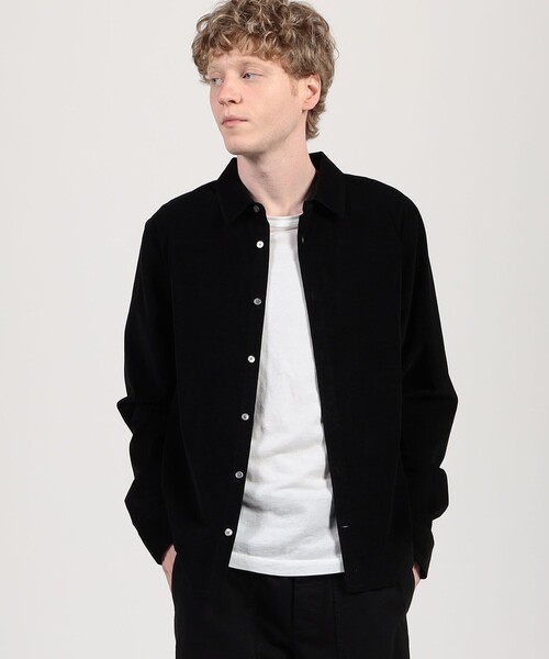 JAMES PERSE(ジェームスパース)の「コットンカシミヤコーデュロイ レギュラーシャツ MCOA3706(シャツ/ブラウス・メンズ・チャコールグレー/ブラック・0/2/3/1)」の12枚目の写真