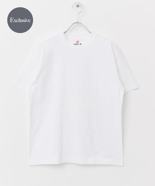 HANES（ヘインズ）の「『別注』Hanes×DOORS　BEEFY-T DOORS FIT Short-Sleeve（Tシャツ/カットソー・レディース・ブラック/ホワイト/ネイビー/ダークグレー/グレー・X-SMALL/SMALL）」の2枚目の写真