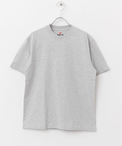 HANES（ヘインズ）の「『別注』Hanes×DOORS　BEEFY-T DOORS FIT Short-Sleeve（Tシャツ/カットソー・レディース・ブラック/ホワイト/ネイビー/ダークグレー/グレー・X-SMALL/SMALL）」の9枚目の写真