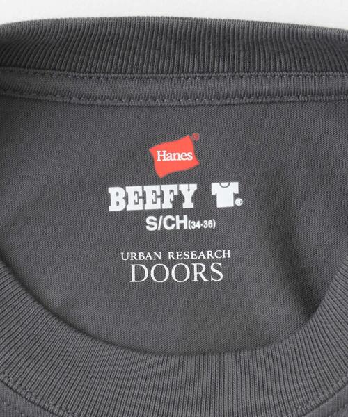 HANES（ヘインズ）の「『別注』Hanes×DOORS　BEEFY-T DOORS FIT Short-Sleeve（Tシャツ/カットソー・レディース・ブラック/ホワイト/ネイビー/ダークグレー/グレー・X-SMALL/SMALL）」の16枚目の写真
