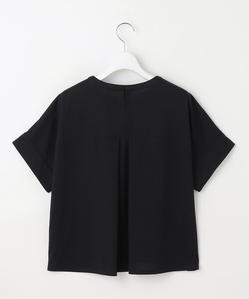 J.PRESS Ladies(J.プレス レディス)の「【洗える】チェックコンビジャージー カットソー(Tシャツ/カットソー・レディース・ブラック系3/ホワイト系3・SMALL)」の10枚目の写真