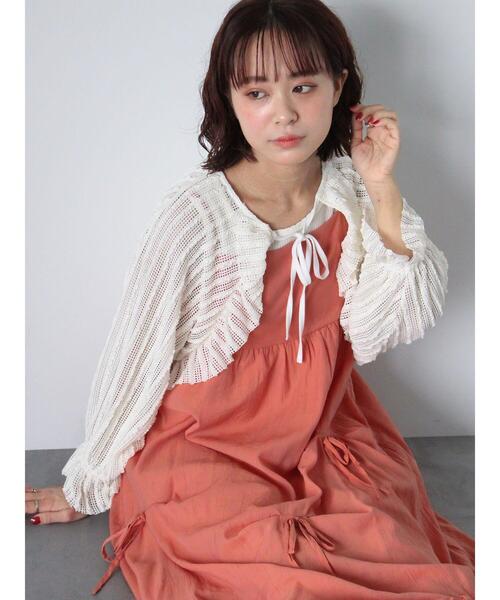 ehka sopo(エヘカソポ)の「リボンキャミワンピース(ワンピース・レディース・キナリ/オレンジ/ブラック・F)」の10枚目の写真