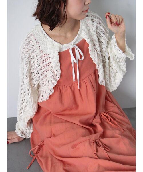 ehka sopo(エヘカソポ)の「リボンキャミワンピース(ワンピース・レディース・キナリ/オレンジ/ブラック・F)」の12枚目の写真