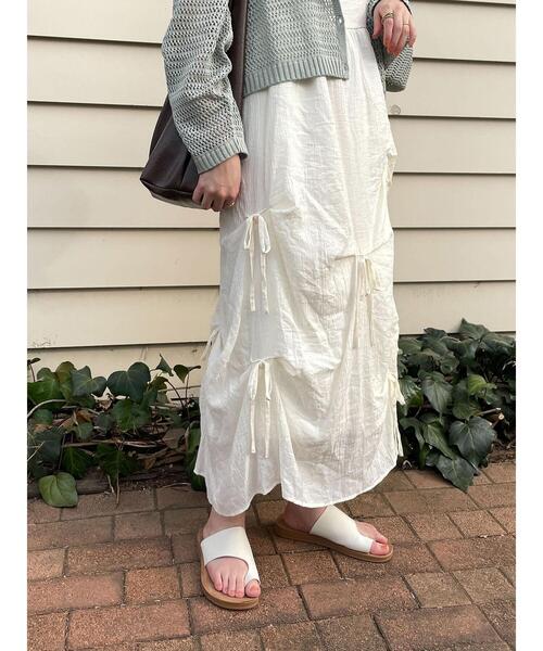 ehka sopo(エヘカソポ)の「リボンキャミワンピース(ワンピース・レディース・キナリ/オレンジ/ブラック・F)」の17枚目の写真