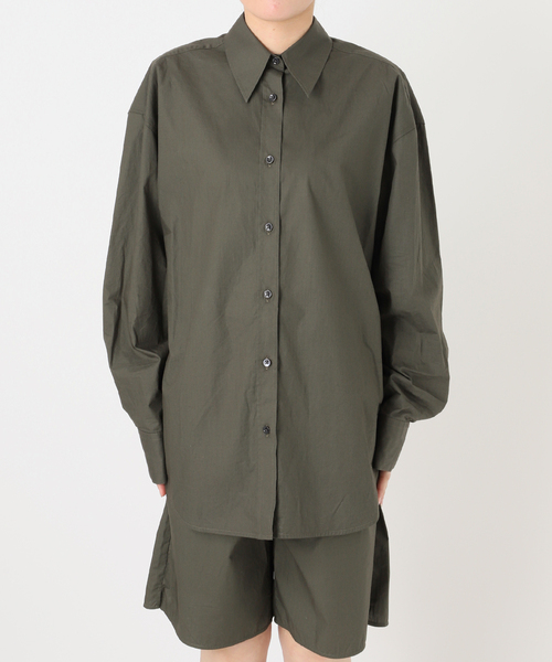 セール】【TEURN STUDIOS/ターンスタジオ】Relaxed-fit poplin shirt