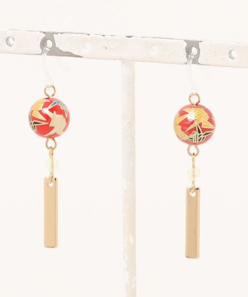 倭物やカヤ(ワモノヤカヤ)の「【倭物やカヤ】和玉ピアス(ピアス(両耳用)・レディース・その他1/その他2/その他3/その他4/その他5・FREE)」の2枚目の写真