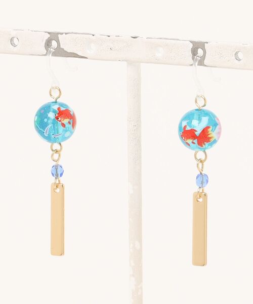 倭物やカヤ(ワモノヤカヤ)の「【倭物やカヤ】和玉ピアス(ピアス(両耳用)・レディース・その他1/その他2/その他3/その他4/その他5・FREE)」の3枚目の写真