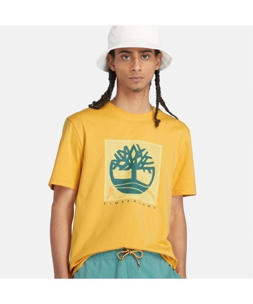 ティンバーランド バック プリント グラフィック Tシャツ セール】メンズ 半袖 グラフィック Tシャツ（Tシャツ/カットソー