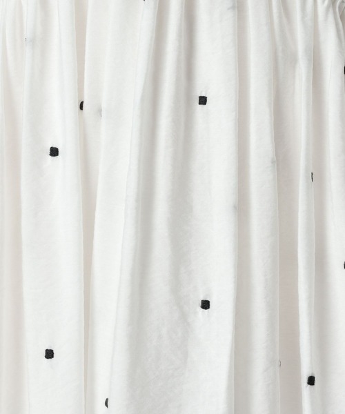 A part by(アパートバイ)の「ドットシシュウキャミワンピース(ワンピース・レディース・ブラック/ブラウン/オフホワイト・FREE)」の17枚目の写真