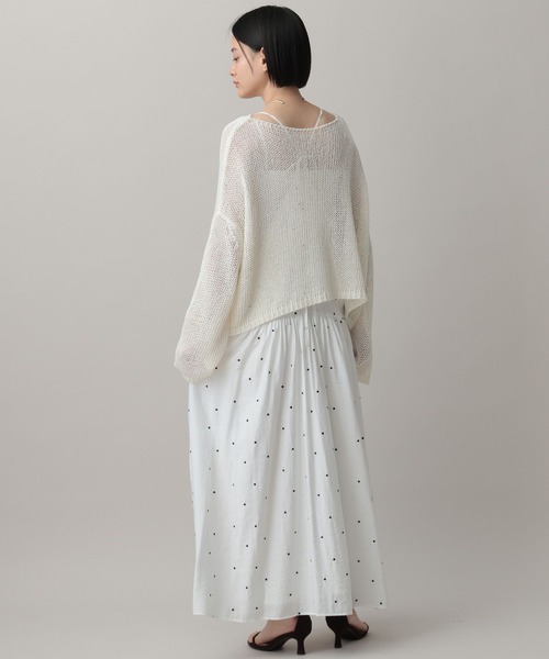 A part by(アパートバイ)の「ドットシシュウキャミワンピース(ワンピース・レディース・ブラック/ブラウン/オフホワイト・FREE)」の16枚目の写真