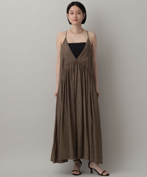 A part by(アパートバイ)の「ドットシシュウキャミワンピース(ワンピース・レディース・ブラック/ブラウン/オフホワイト・FREE)」の18枚目の写真