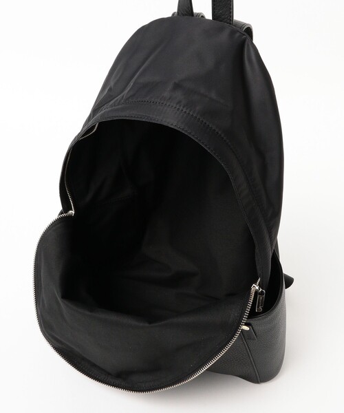 BEAMS F（ビームスエフ）の「PELLETIER / ナイロン × レザー コンビネーション デイパック（トートバッグ・メンズ・グレー/ブラック/ネイビー・ONE SIZE）」の11枚目の写真