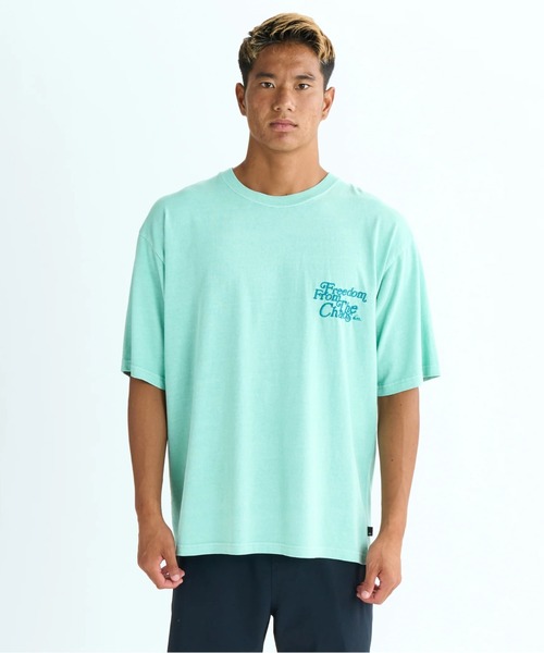 Quiksilver(クイックシルバー)の「THE CHAOS ST /クイックシルバーワンポイントUSコットン天竺半袖Tシャツ(Tシャツ/カットソー・メンズ・ブラック/ホワイト/ミント・X-LARGE/MEDIUM/LARGE)」の3枚目の写真