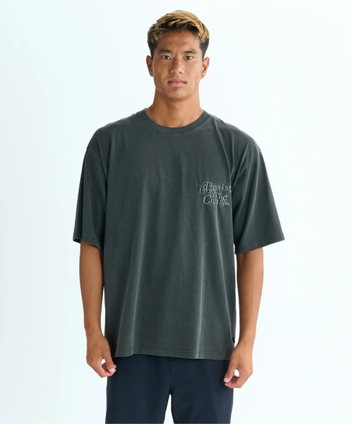 Quiksilver(クイックシルバー)の「THE CHAOS ST /クイックシルバーワンポイントUSコットン天竺半袖Tシャツ(Tシャツ/カットソー・メンズ・ブラック/ホワイト/ミント・X-LARGE/MEDIUM/LARGE)」の2枚目の写真