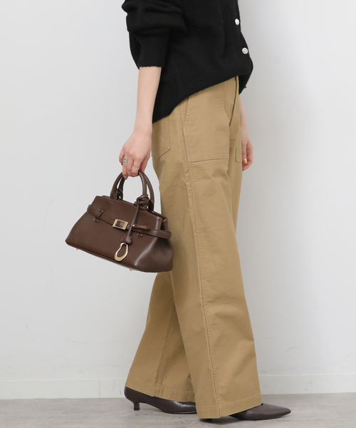 JOURNAL STANDARD relume（ジャーナルスタンダード　レリューム）の「《追加20》ワイドベイカーパンツ（カーゴパンツ・レディース・ホワイト/カーキ/ベージュ・36/38/34）」の5枚目の写真