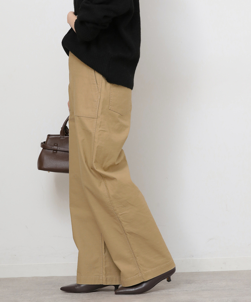 JOURNAL STANDARD relume（ジャーナルスタンダード　レリューム）の「《追加20》ワイドベイカーパンツ（カーゴパンツ・レディース・ホワイト/カーキ/ベージュ・36/38/34）」の6枚目の写真