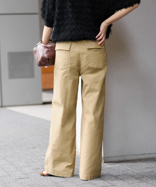 JOURNAL STANDARD relume（ジャーナルスタンダード　レリューム）の「《追加20》ワイドベイカーパンツ（カーゴパンツ・レディース・ホワイト/カーキ/ベージュ・36/38/34）」の14枚目の写真