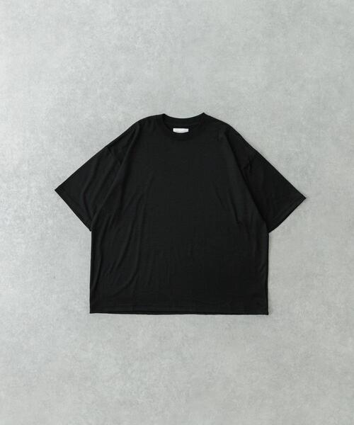 new basic ウォッシャブルメリノウールショートスリーブTシャツ（T