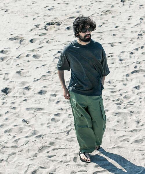 URBAN RESEARCH（アーバンリサーチ）の「new basic　ウォッシャブルメリノウールショートスリーブTシャツ（Tシャツ/カットソー・メンズ・ブラック/チャコールグレー/グレー・MEDIUM/LARGE/X-LARGE）」の16枚目の写真