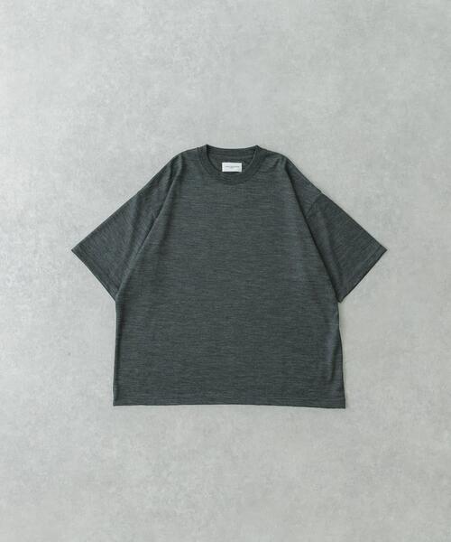 URBAN RESEARCH（アーバンリサーチ）の「new basic　ウォッシャブルメリノウールショートスリーブTシャツ（Tシャツ/カットソー・メンズ・ブラック/チャコールグレー/グレー・MEDIUM/LARGE/X-LARGE）」の17枚目の写真