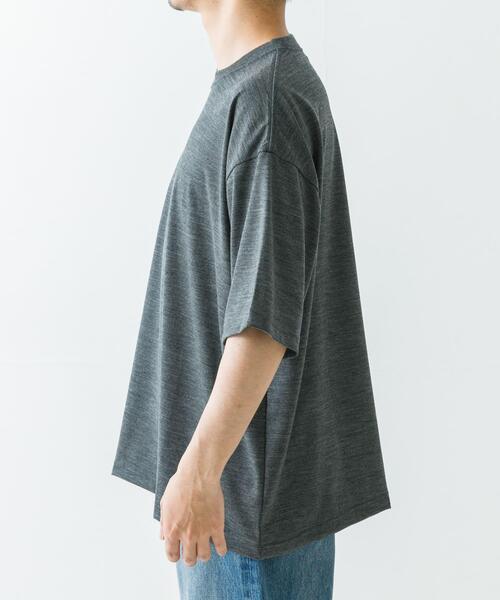 URBAN RESEARCH（アーバンリサーチ）の「new basic　ウォッシャブルメリノウールショートスリーブTシャツ（Tシャツ/カットソー・メンズ・ブラック/チャコールグレー/グレー・MEDIUM/LARGE/X-LARGE）」の19枚目の写真