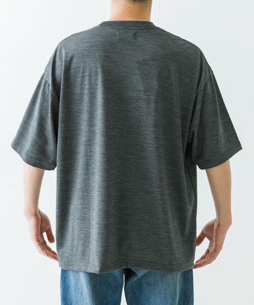 URBAN RESEARCH（アーバンリサーチ）の「new basic　ウォッシャブルメリノウールショートスリーブTシャツ（Tシャツ/カットソー・メンズ・ブラック/チャコールグレー/グレー・MEDIUM/LARGE/X-LARGE）」の20枚目の写真