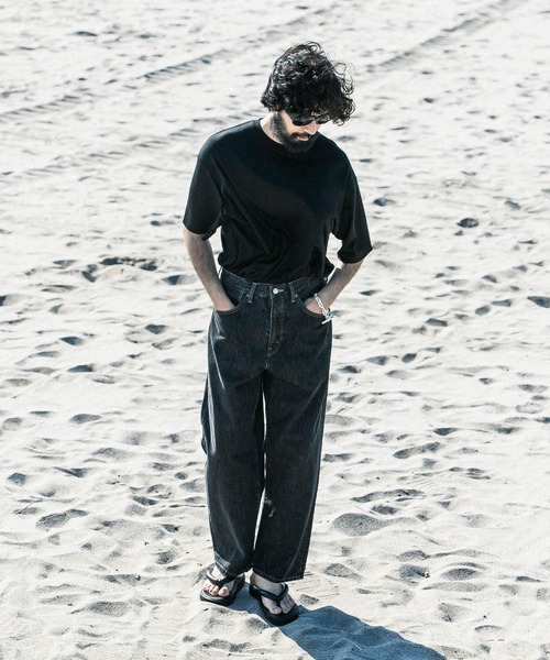 new basic ウォッシャブルメリノウールショートスリーブTシャツ