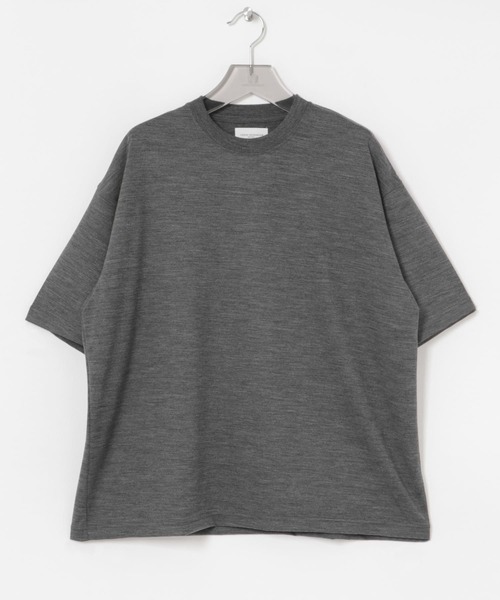 new basic　ウォッシャブルメリノウールショートスリーブTシャツ new basic ウォッシャブルメリノウールショートスリーブTシャツ