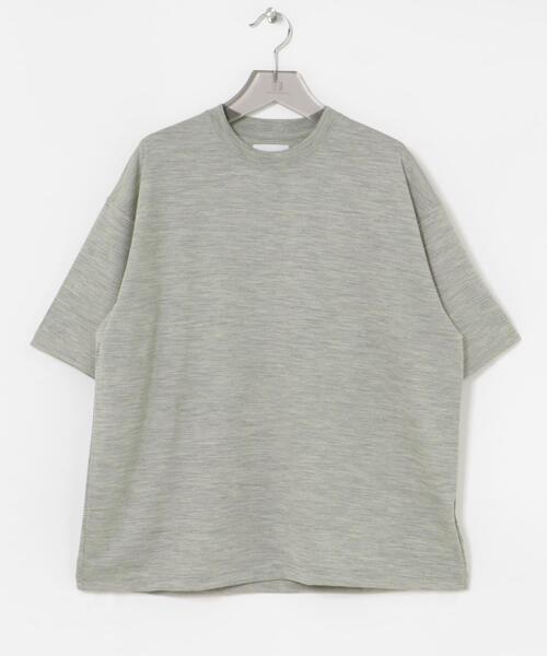 URBAN RESEARCH（アーバンリサーチ）の「new basic　ウォッシャブルメリノウールショートスリーブTシャツ（Tシャツ/カットソー・メンズ・ブラック/チャコールグレー/グレー・MEDIUM/LARGE/X-LARGE）」の19枚目の写真