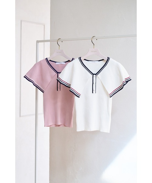 新品・未使用品　herlipto Big Collar Knit Top 新品未使用美品】herlipto Big Collar Knit Top