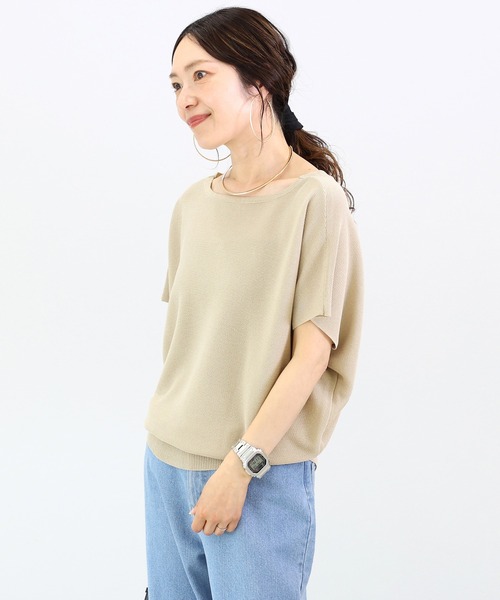 Aletta vita（アレッタビータ）の「ガーター編みVネック2WAYカーディガン（カーディガン/ボレロ・レディース・ダークブラウン/ブラック/グレイッシュベージュ・M）」の11枚目の写真