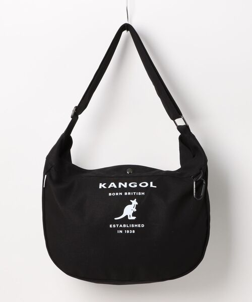 KANGOL(カンゴール)の「【 KANGOL / カンゴール 】 カラビナ付き キャンバス ビッグ ショルダー バッグ(ショルダーバッグ・レディース・ブラック/マルチ/オフホワイト・FREE)」の10枚目の写真