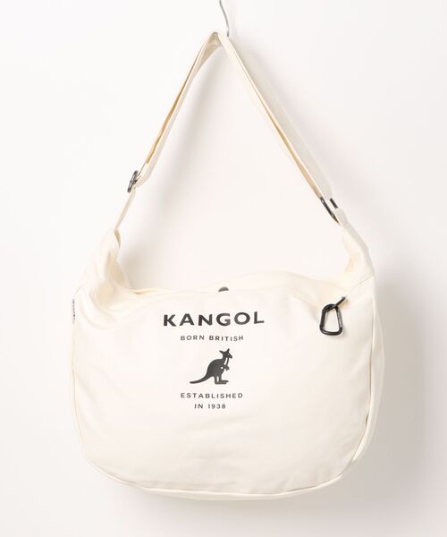 KANGOL(カンゴール)の「【 KANGOL / カンゴール 】 カラビナ付き キャンバス ビッグ ショルダー バッグ(ショルダーバッグ・レディース・ブラック/マルチ/オフホワイト・FREE)」の11枚目の写真
