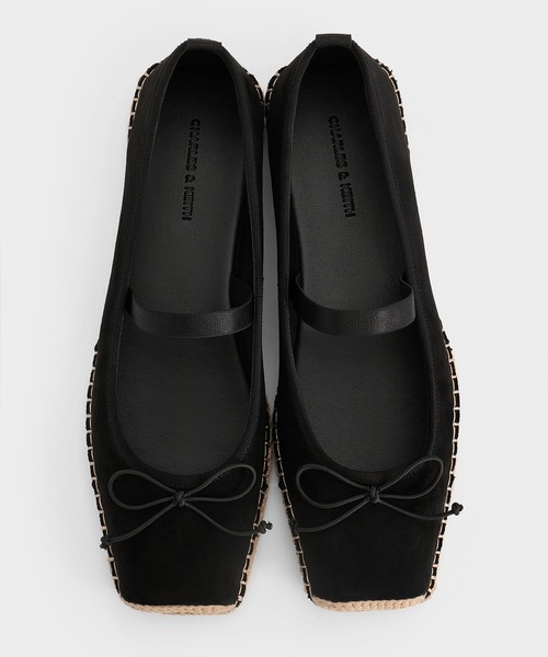 CHARLES & KEITH(チャールズ & キース)の「フェイクスエード ボウタイアラウンドエスパドリーユバレエフラット(バレエシューズ・レディース・ブラック系その他2/サンドベージュ・22.5cm/23cm/23.5cm/24.5cm/25cm/25.5cm/26.5cm)」の11枚目の写真